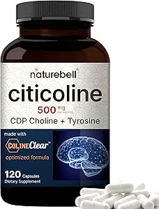 Naturebell Citicoline CPD Choline + Tyrosine 500mg