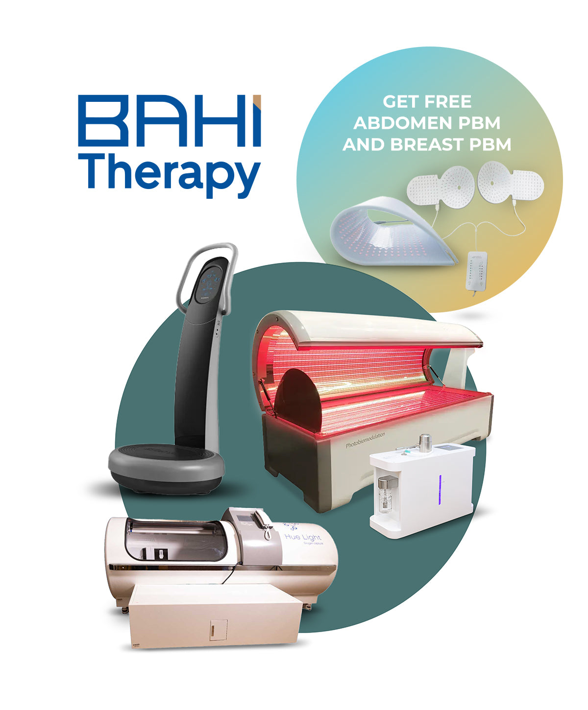 Exclusive BAHI Therapy Bundle- Full BAHI Set + 1 FREE Abdomen PBM + 1 FREE Breast PBM