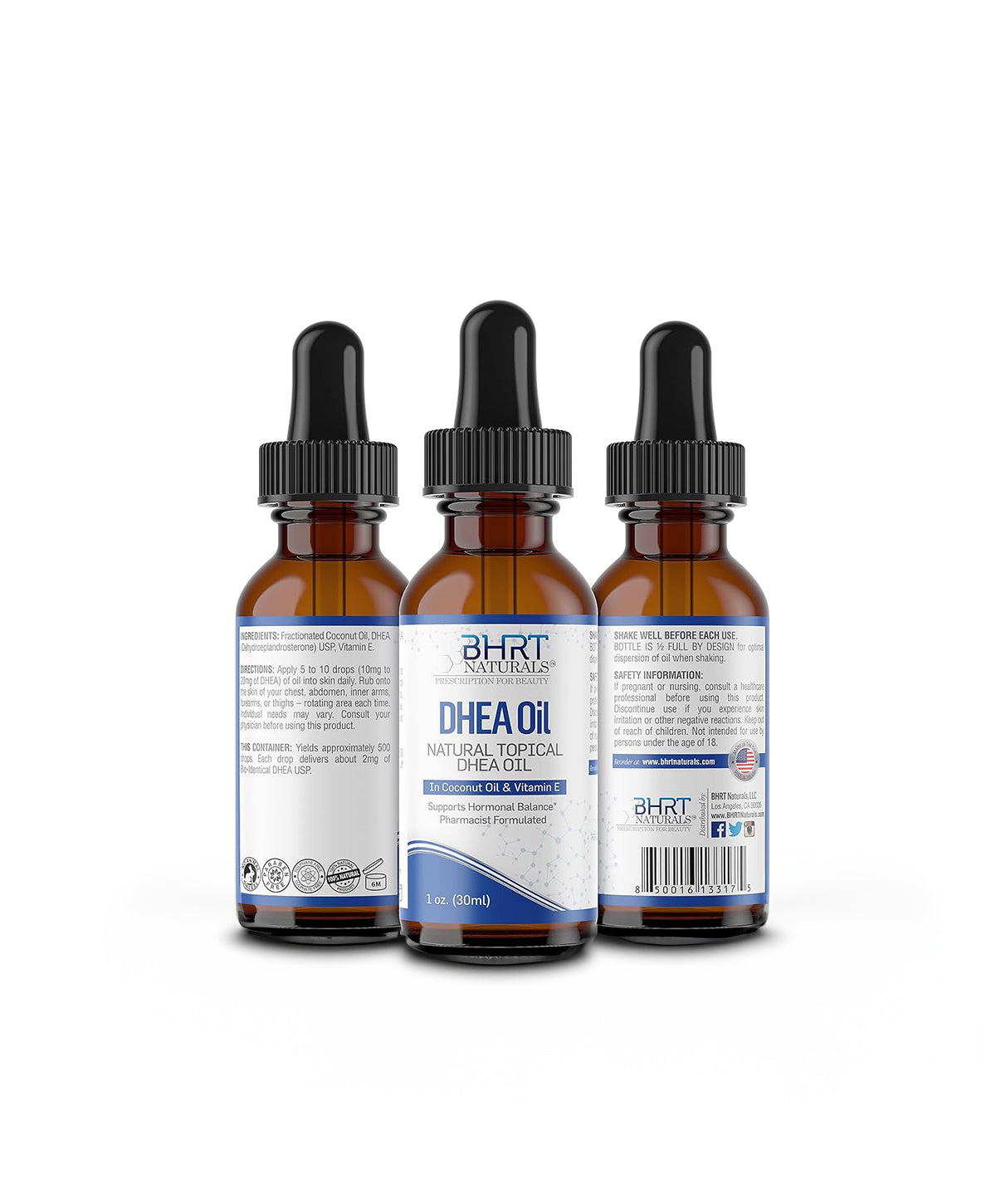 BHRT NATURALS DHEA Oil - Natural Topical Dhea Oil