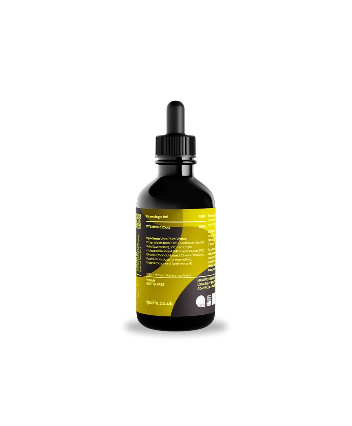 Lipolife LVD1 Vitamin D3 & K2 60ml Cherry & vanilla flavour